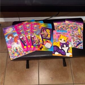 Lisa Frank Glitter Art Set - Pink, Blue, Yellow
